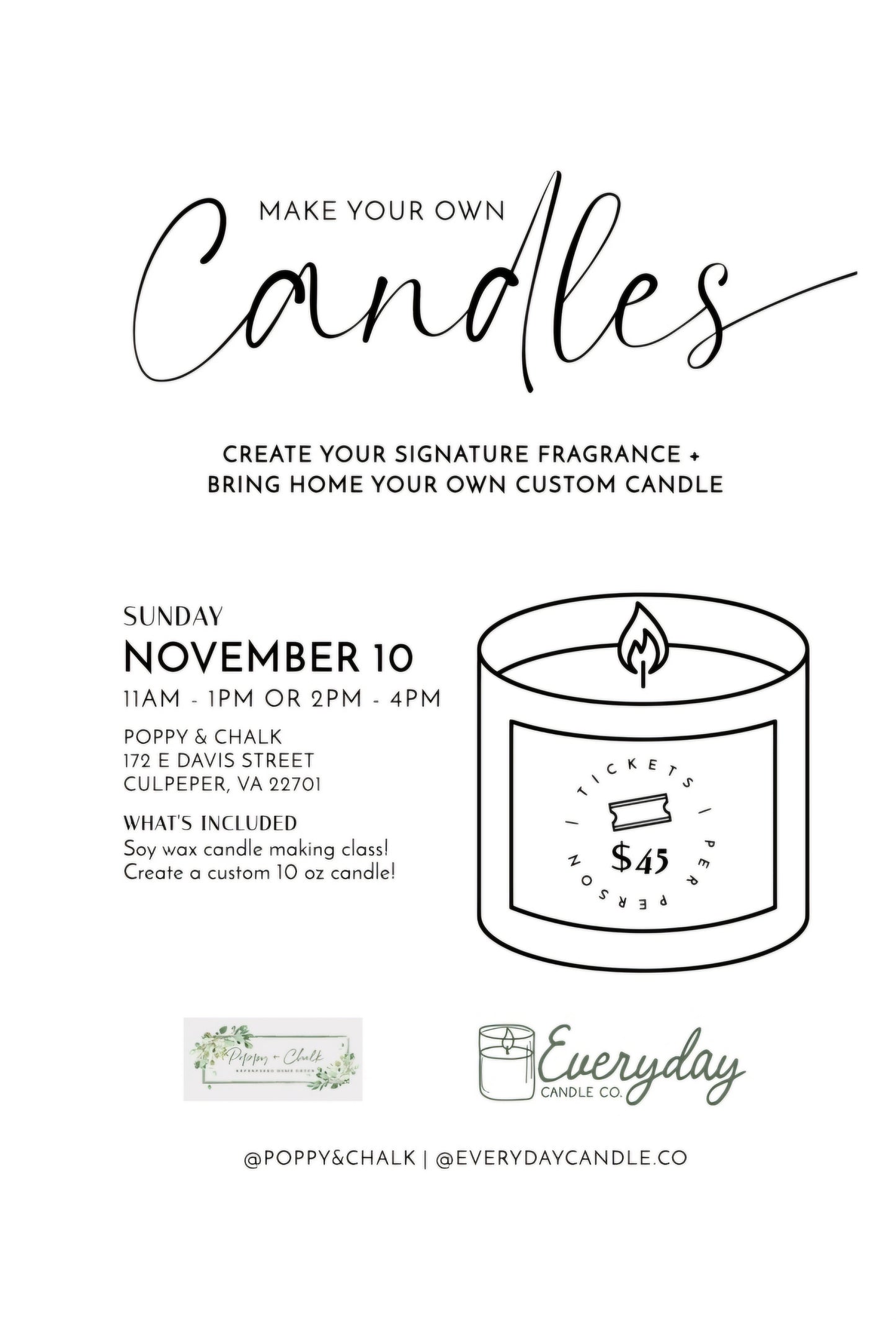 Candle Making Class