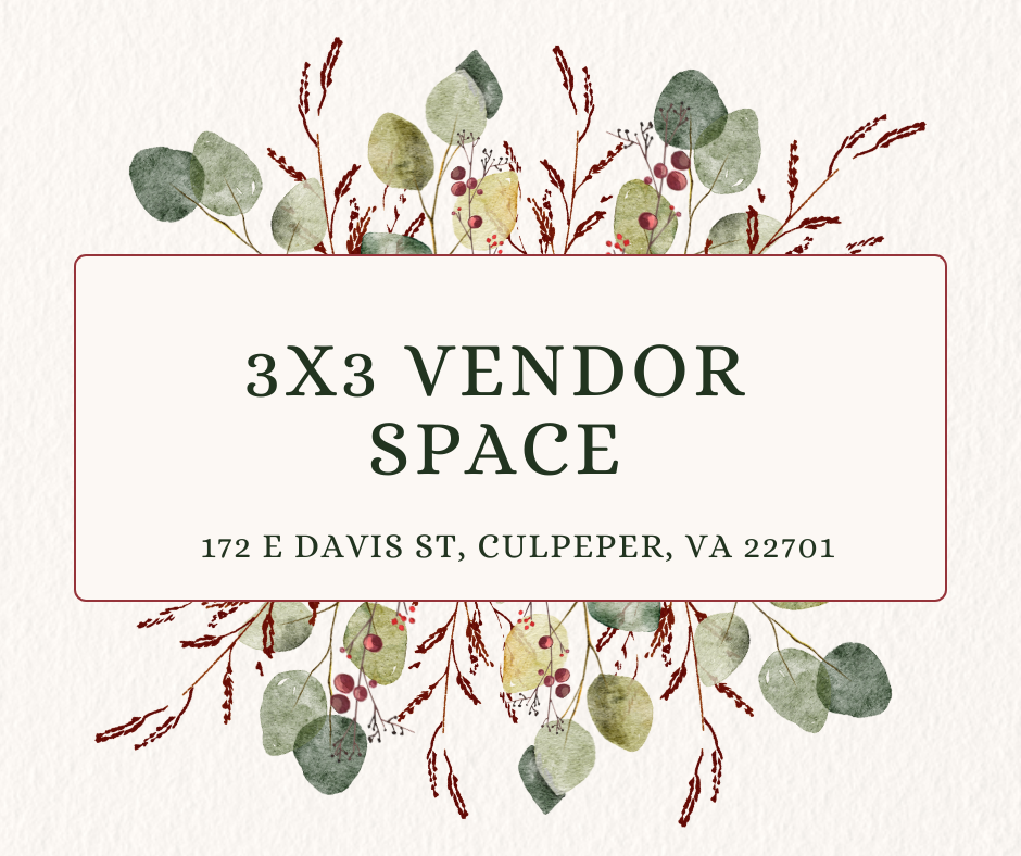 Vendor Booth Rental 3x3