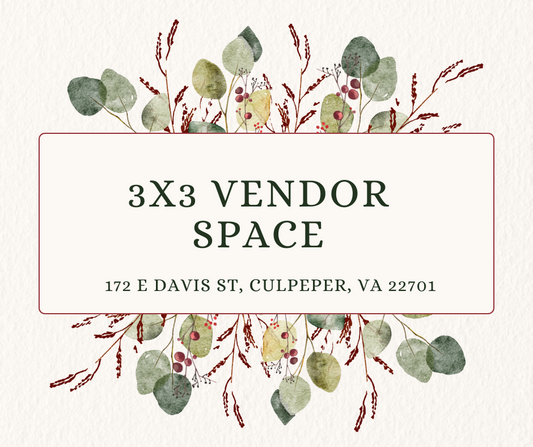 Vendor Booth Rental 3x3